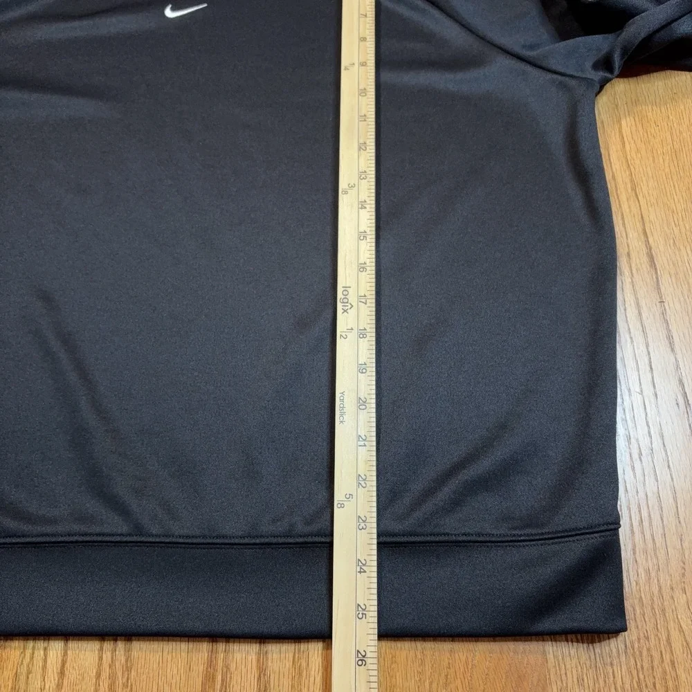 Y2K Nike Center Swoosh Tape‎ Crew Neck Women's XL Sweatshirt Black Athletic